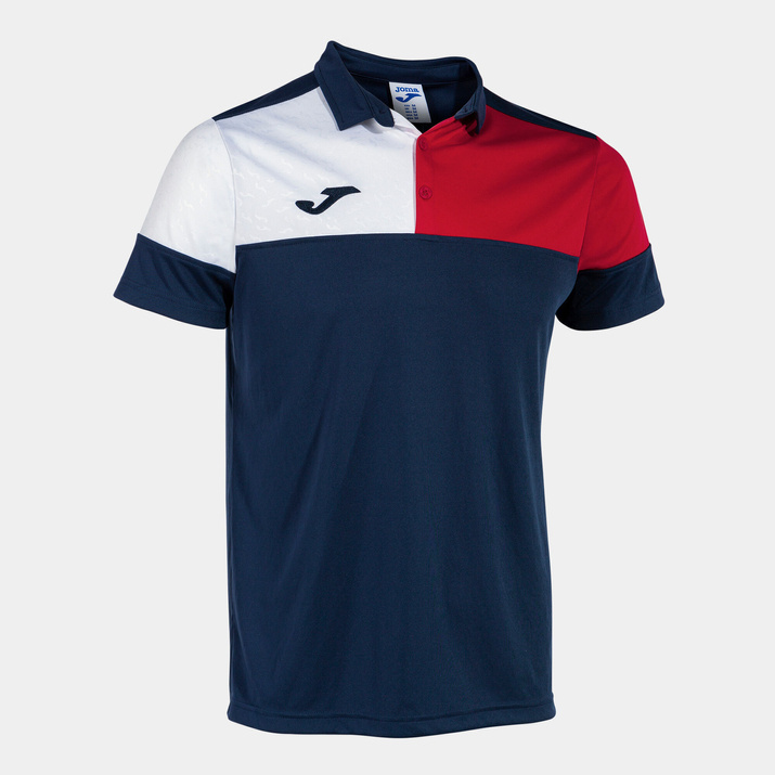 Koszulka polo JOMA CREW V granatowo-biało-czerwona 103208.336