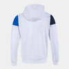 Bluza JOMA CREW V z kapturem i zamkiem biało-granatowo-niebieska 103087.207