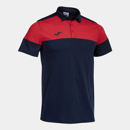 Koszulka polo JOMA CREW V granatowo-czerwona 103297.336