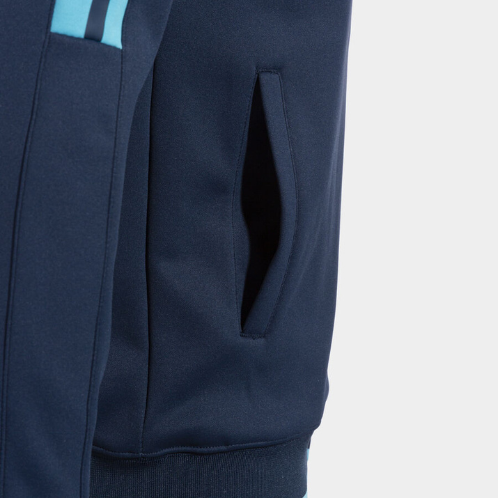 Bluza JOMA z kapturem Olimpiada granatowy fluorescencyjny turkusowy 103707.342