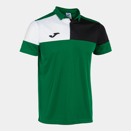 Koszulka polo JOMA CREW V zielono-biało-czarna 103208.451