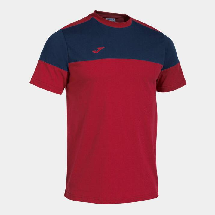 Koszulka JOMA CREW V czerwono-granatowa 103296.603