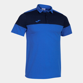 Koszulka polo JOMA CREW V niebiesko-granatowa 103297.703