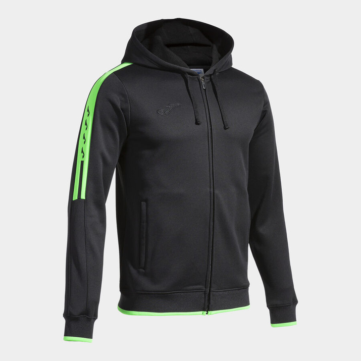 Bluza JOMA z kapturem Olimpiada czarny fluorescencyjny zielony 103707.117