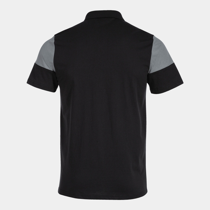 Koszulka polo JOMA CREW V czarno-szara 103297.111