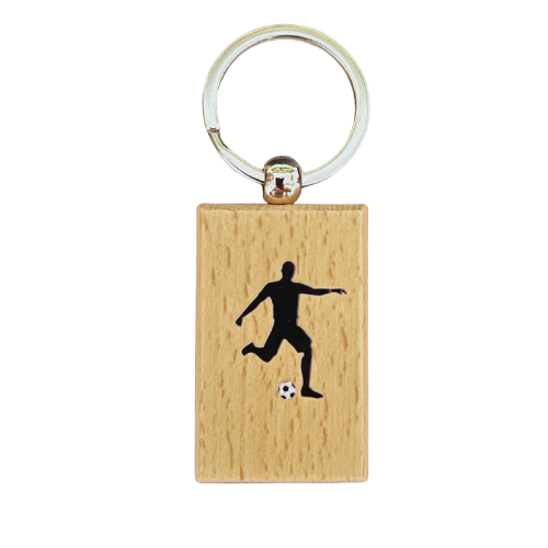 Brelok drewniany z logo