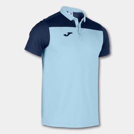 Koszulka Polo Joma HOBBY II błękitno-granatowa 101371.353