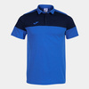 Koszulka polo JOMA CREW V niebiesko-granatowa 103297.703