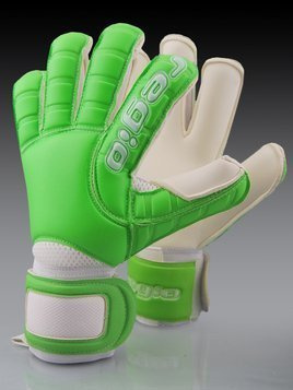 Rękawice REGIO Logo BASIC MIXCUT lime