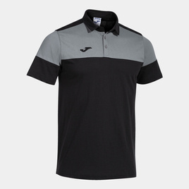 Koszulka polo JOMA CREW V czarno-szara 103297.111