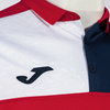 Koszulka polo JOMA CREW V czerwono-biało-granatowa 103208.603