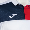 Koszulka polo JOMA CREW V biało-granatowo-czerwona 103208.206