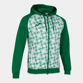 Bluza JOMA z kapturem SUPERNOVA III biało-zielona 102262.452