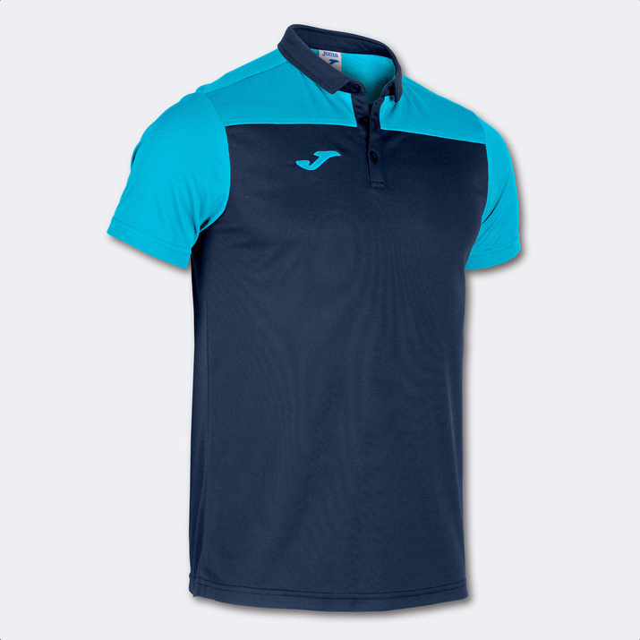 Koszulka Polo Joma HOBBY II granatowo-turkusowa 101371.342