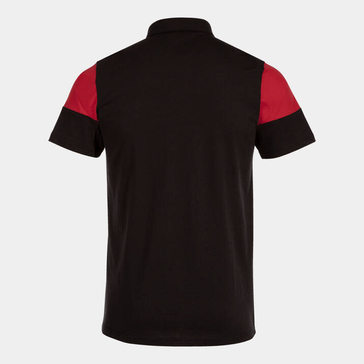 Koszulka polo JOMA CREW V czarno-czerwona 103297.106