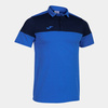 Koszulka polo JOMA CREW V niebiesko-granatowa 103297.703