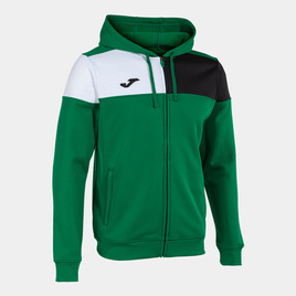 Bluza JOMA CREW V z kapturem i zamkiem zielono-biało-czarna 103087.451