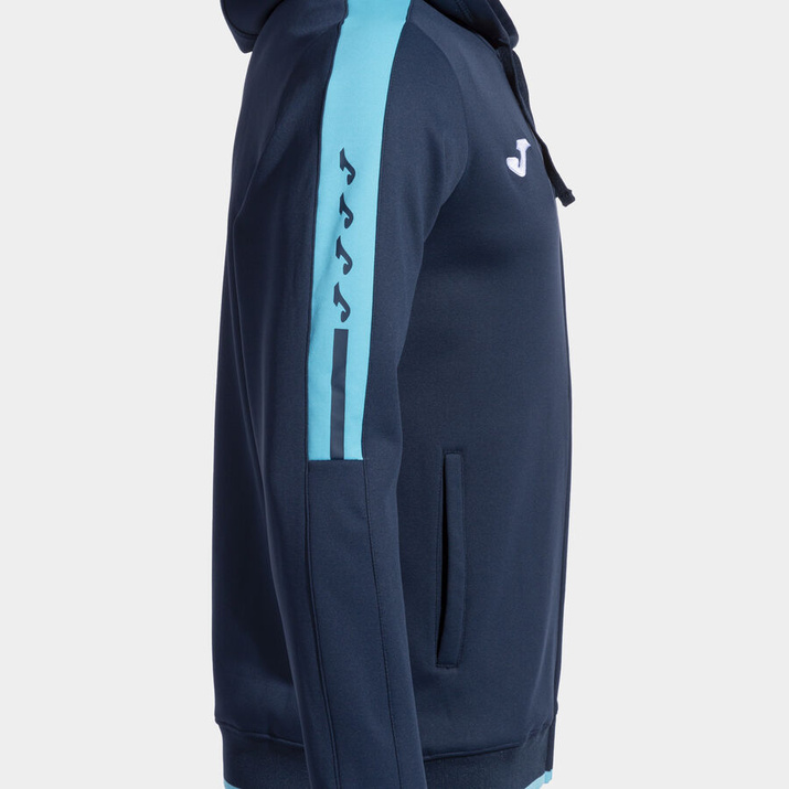 Bluza JOMA z kapturem Olimpiada granatowy fluorescencyjny turkusowy 103707.342