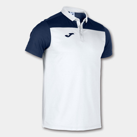 Koszulka Polo Joma HOBBY II biało-granatowa 101371.203