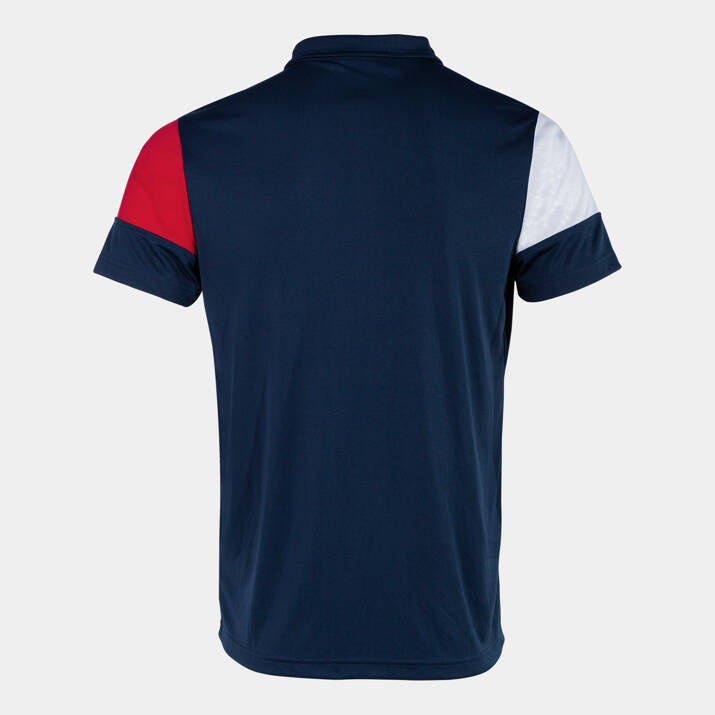 Koszulka polo JOMA CREW V granatowo-biało-czerwona 103208.336