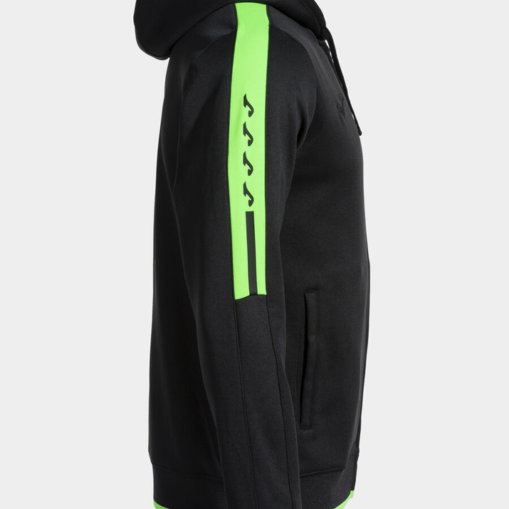 Bluza JOMA z kapturem Olimpiada czarny fluorescencyjny zielony 103707.117