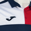 Koszulka polo JOMA CREW V granatowo-biało-czerwona 103208.336